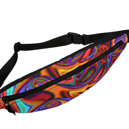 Fanny Packs - Vibrant Psychedelic Rave Trippy Fanny Pack (Medium) - Acid Daddy