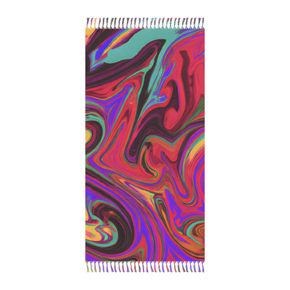 Beach Blankets - Vibrant Psychedelic Swirls Beach Blanket - Acid Daddy