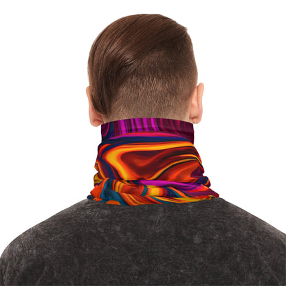 Gaiters - Vibrant Purple Flame Midweight Neck Gaiter - Acid Daddy