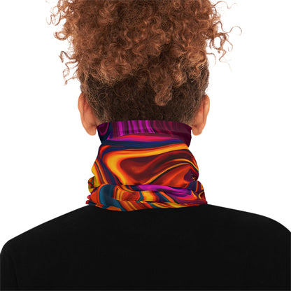 Gaiters - Vibrant Purple Flame Midweight Neck Gaiter - Acid Daddy