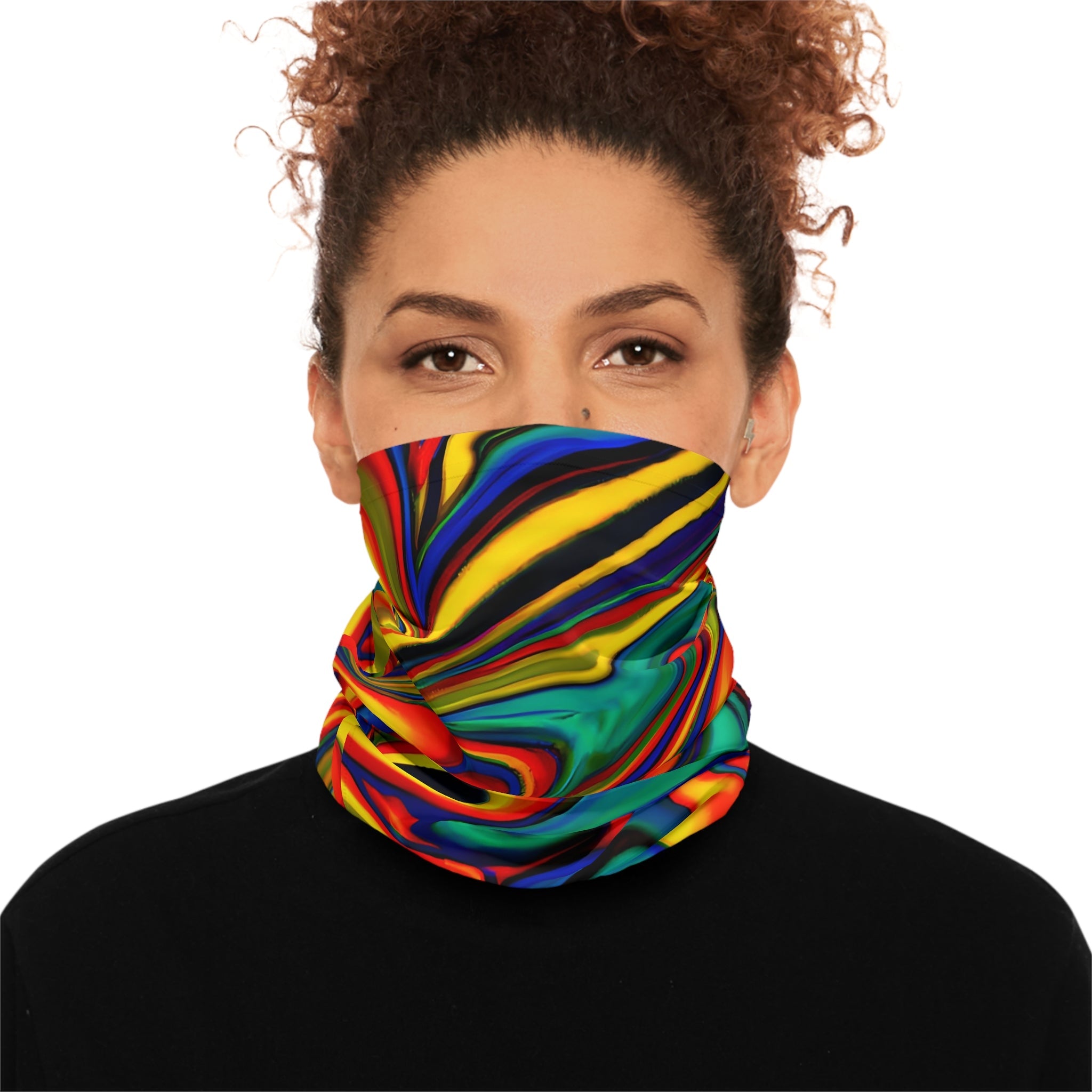 Gaiters - Vibrant Rave Vibes Midweight Neck Gaiter - Acid Daddy