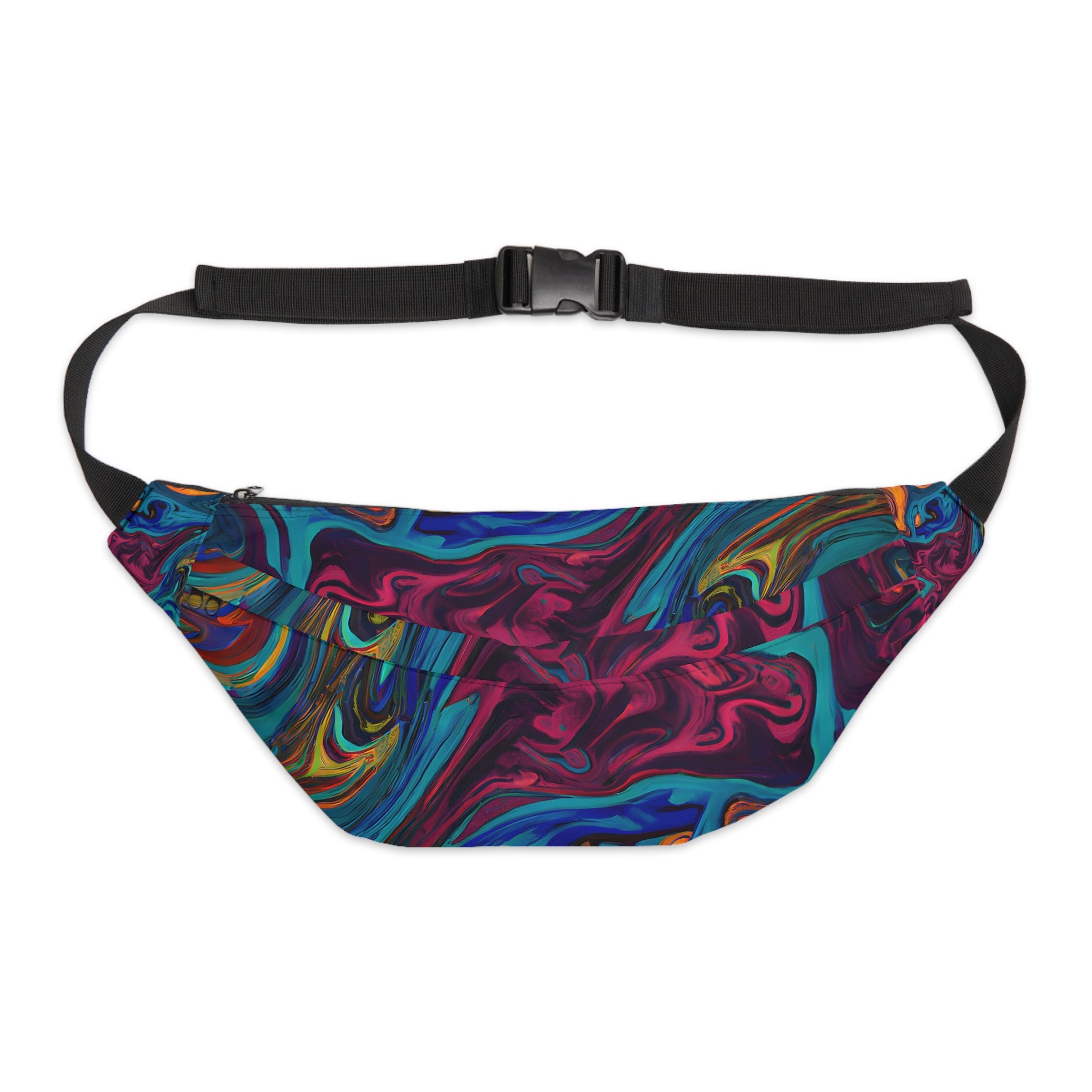 Fanny Packs - Vibrant Trippy Mosaic Stir Trippy Fanny Pack (Large) - Acid Daddy