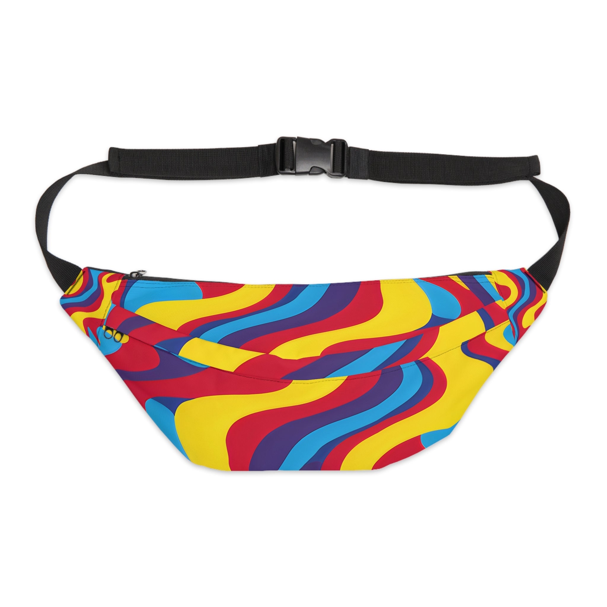 Fanny Packs - Vibrant Trippy Rave Festival Fanny Pack (Large) - Acid Daddy