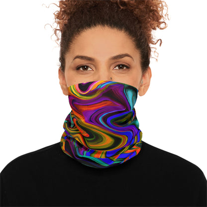 Gaiters - Vibrant Trippy Swish Midweight Neck Gaiter - Acid Daddy