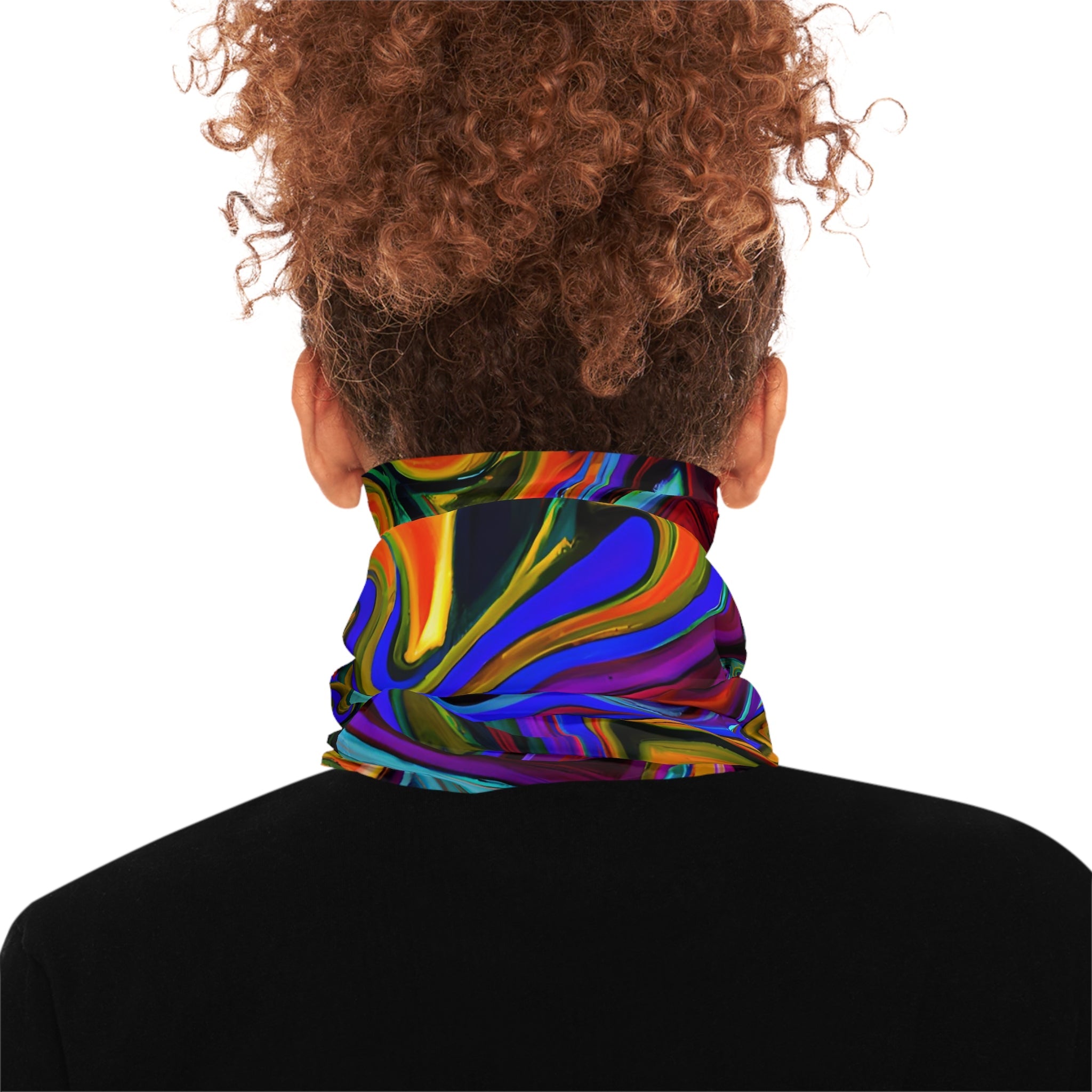 Gaiters - Vibrant Trippy Swish Midweight Neck Gaiter - Acid Daddy