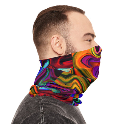 Gaiters - Vibrant Trippy Swish Midweight Neck Gaiter - Acid Daddy