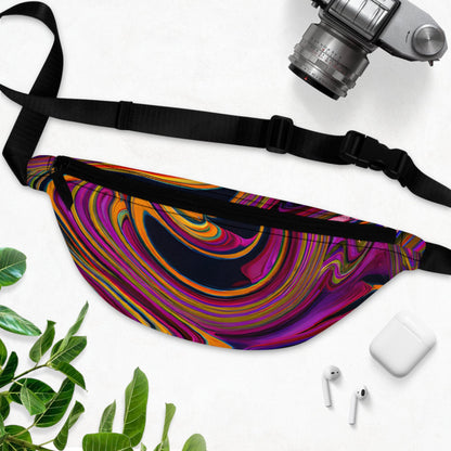 Fanny Packs - Violet Nebulous Black Hole Festival Fanny Pack (Medium) - Acid Daddy