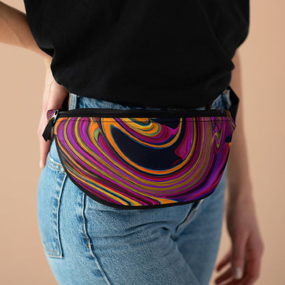 Fanny Packs - Violet Nebulous Black Hole Festival Fanny Pack (Medium) - Acid Daddy