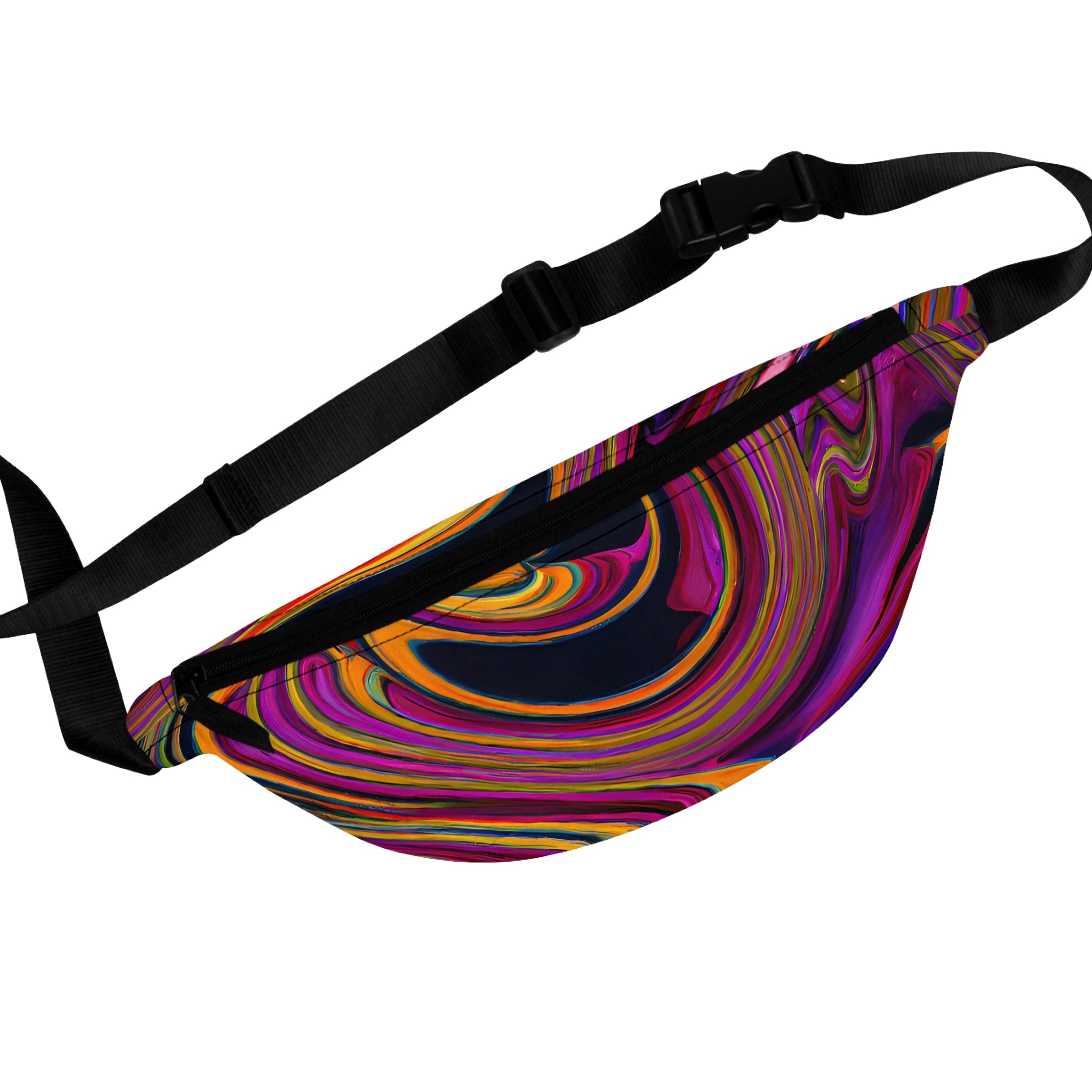 Fanny Packs - Violet Nebulous Black Hole Festival Fanny Pack (Medium) - Acid Daddy