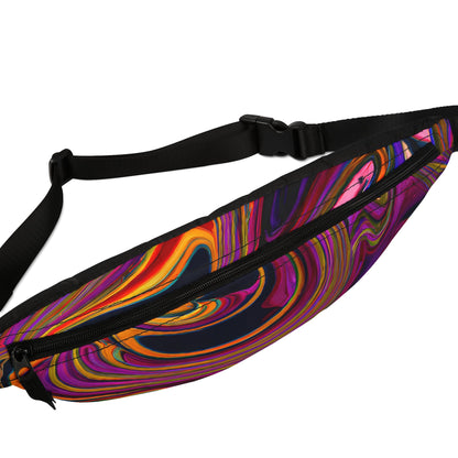 Fanny Packs - Violet Nebulous Black Hole Festival Fanny Pack (Medium) - Acid Daddy