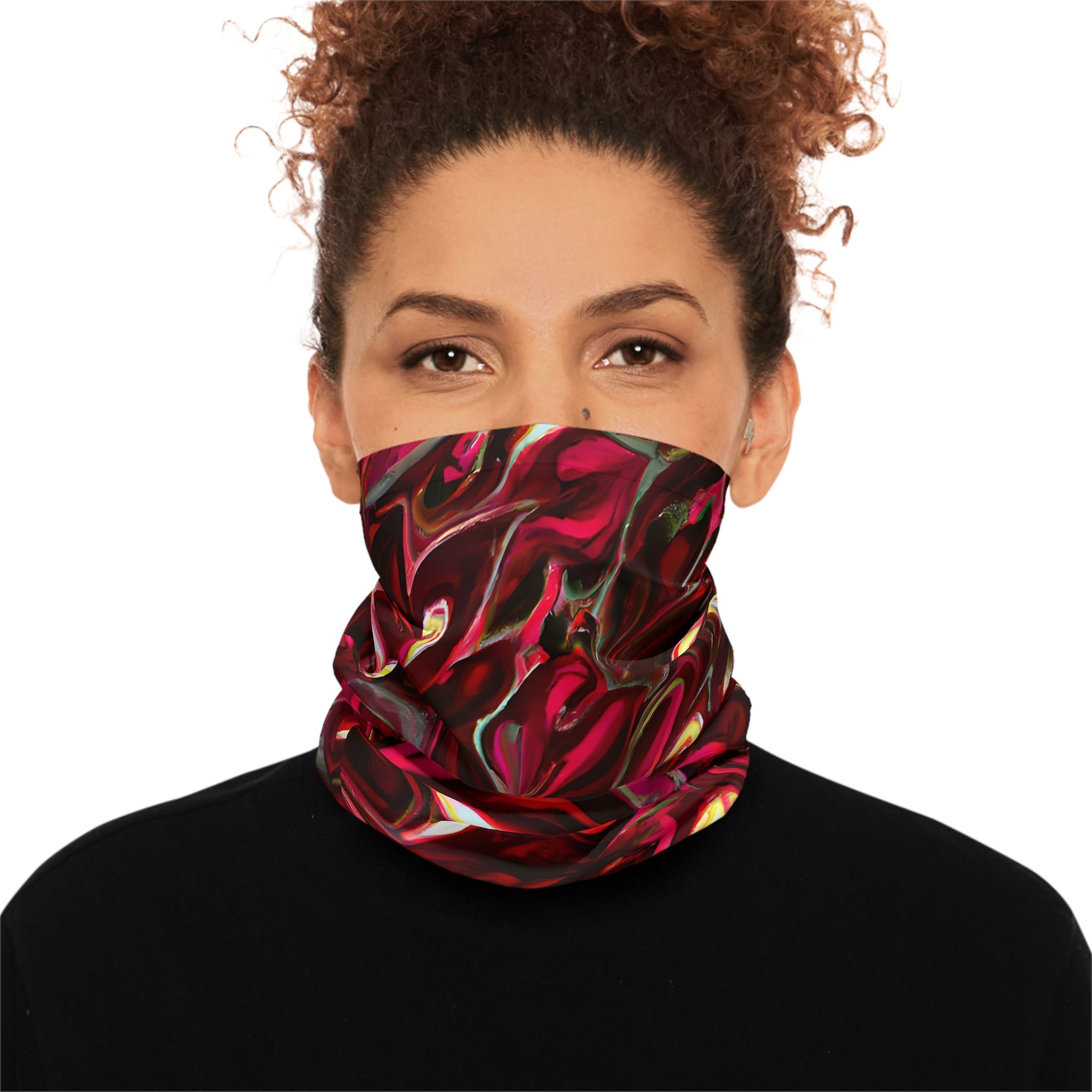 Gaiters - Vivid Roses Chic Lightweight Neck Gaiter - Acid Daddy