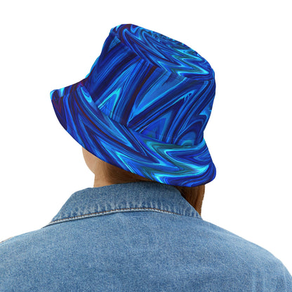 Hats - Vortex Blue Groove Fest Bucket Hat - Acid Daddy