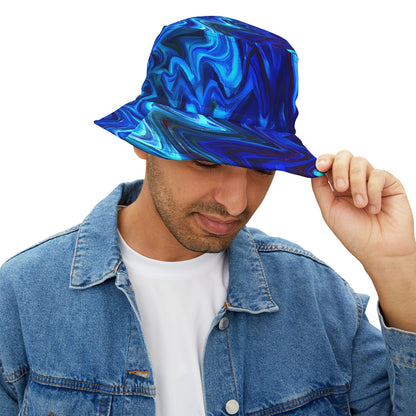 Hats - Vortex Blue Groove Fest Bucket Hat - Acid Daddy