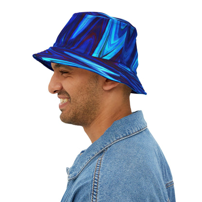 Hats - Vortex Blue Groove Fest Bucket Hat - Acid Daddy