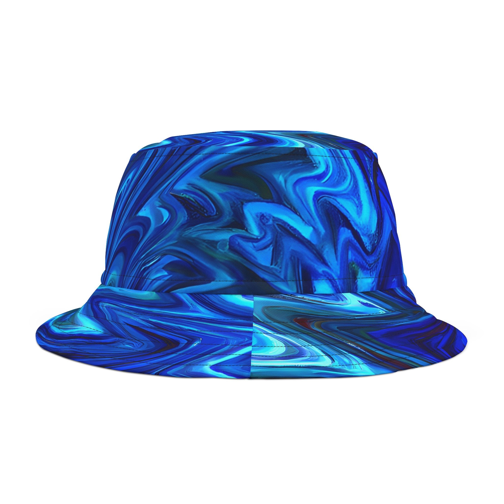 Hats - Vortex Blue Groove Fest Bucket Hat - Acid Daddy