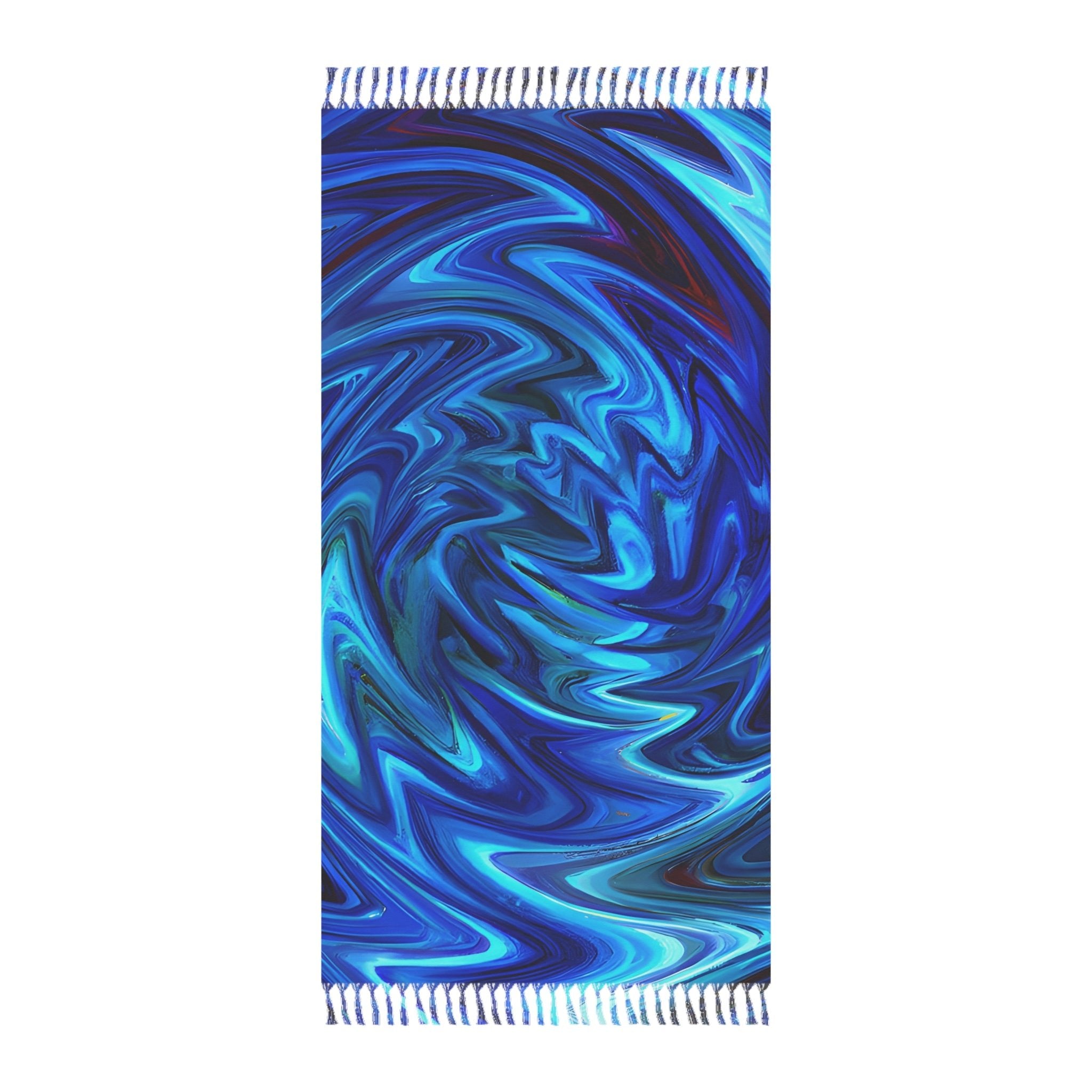 Beach Blankets - Vortex Blue Music Fest Boho Beach Blanket - Acid Daddy