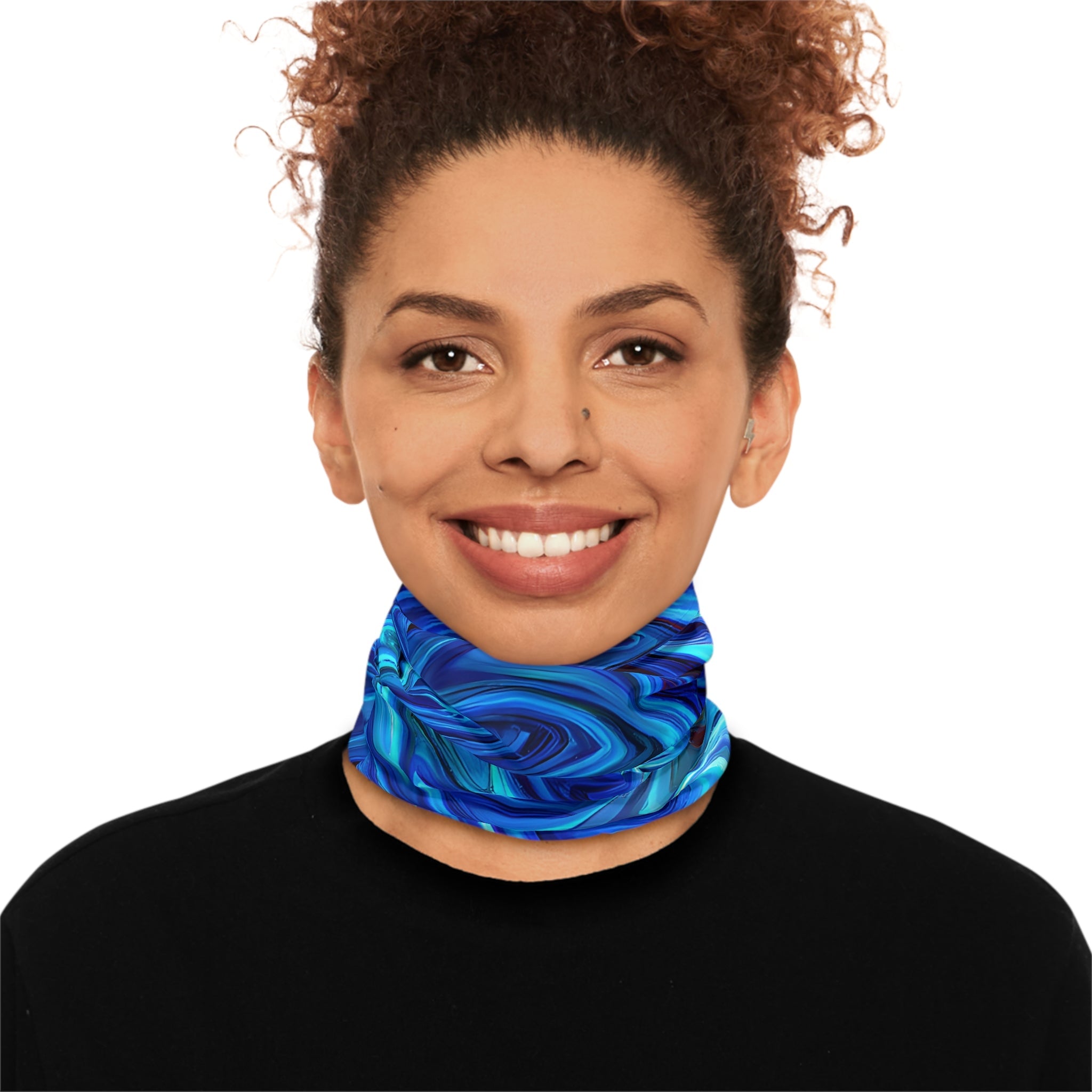 Gaiters - Vortex Blue Snowboarder Midweight Neck Gaiter - Acid Daddy