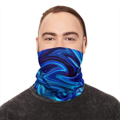 Gaiters - Vortex Blue Snowboarder Midweight Neck Gaiter - Acid Daddy