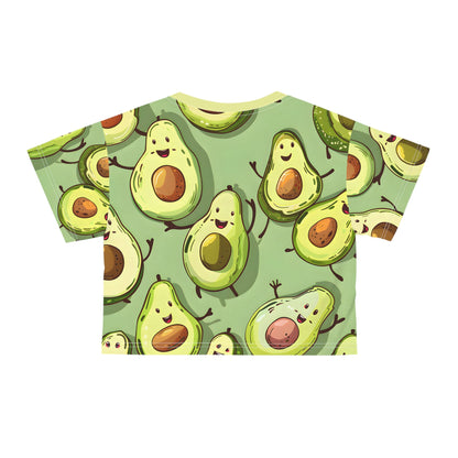 Crop Top Tees - Women's Avocado Jig Crop Top Tee - Acid Daddy