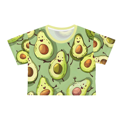 Crop Top Tees - Women's Avocado Jig Crop Top Tee - Acid Daddy