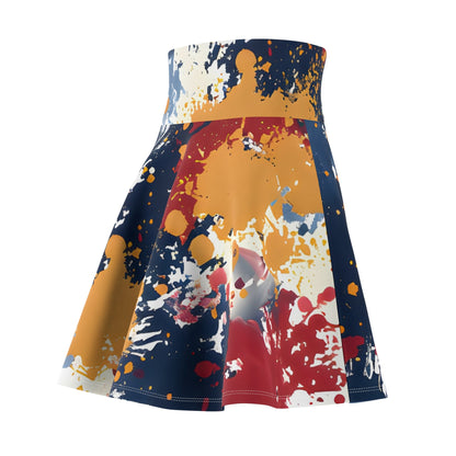 Skater Skirt - Women's Crimson Golds Splash Skater Skirt - Acid Daddy