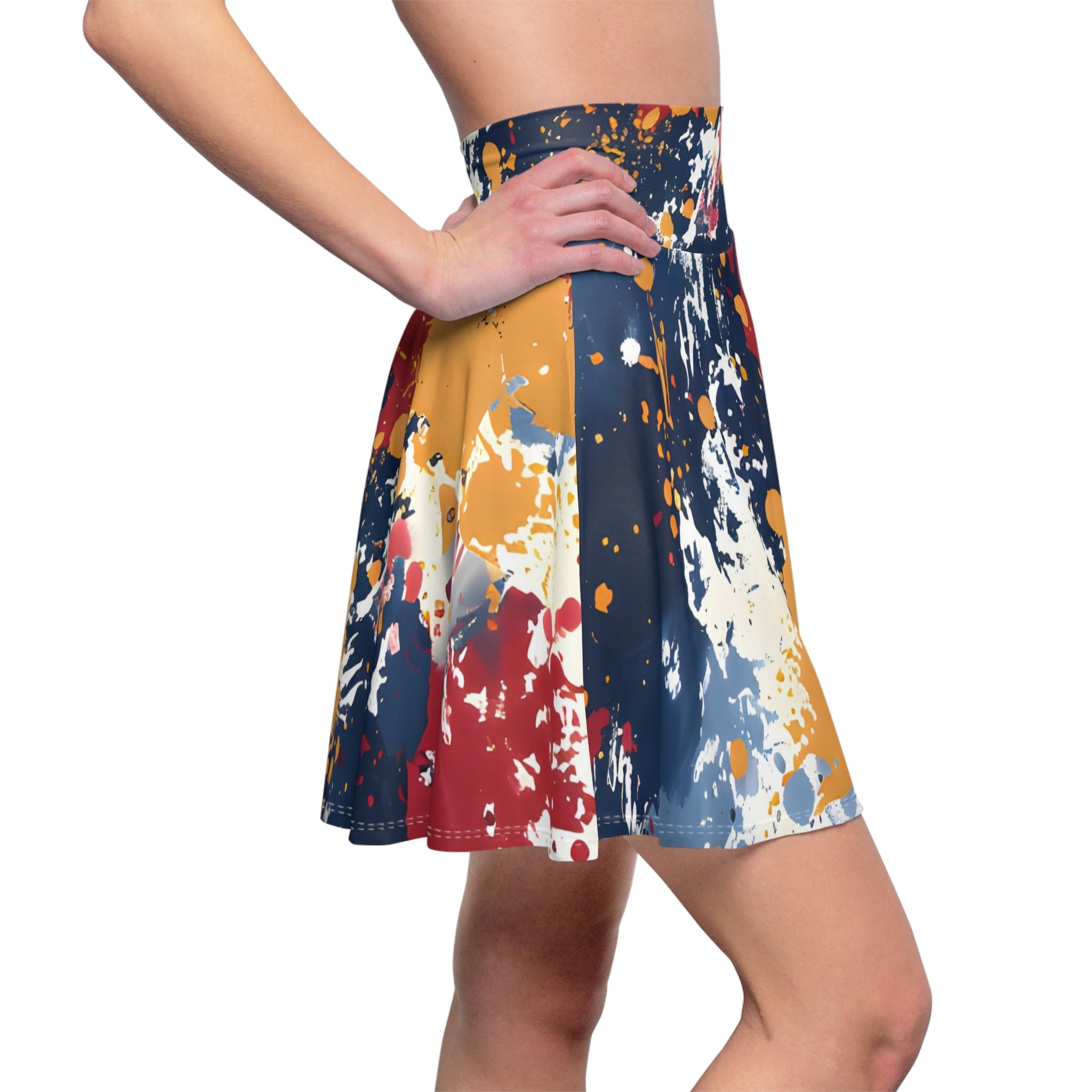 Skater Skirt - Women's Crimson Golds Splash Skater Skirt - Acid Daddy