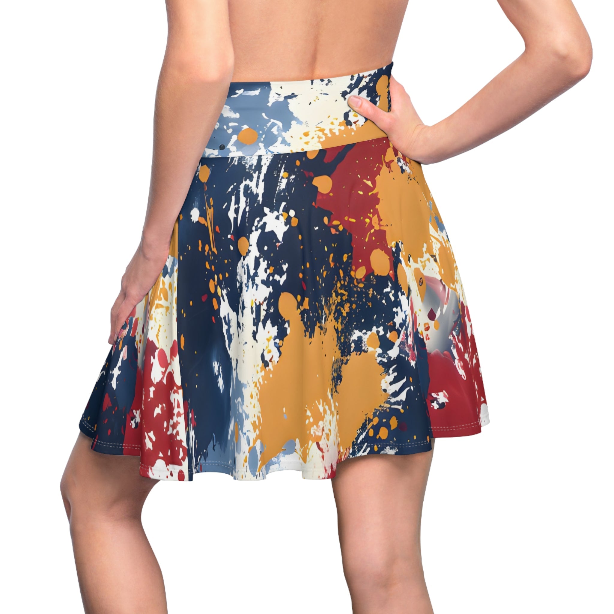 Skater Skirt - Women's Crimson Golds Splash Skater Skirt - Acid Daddy