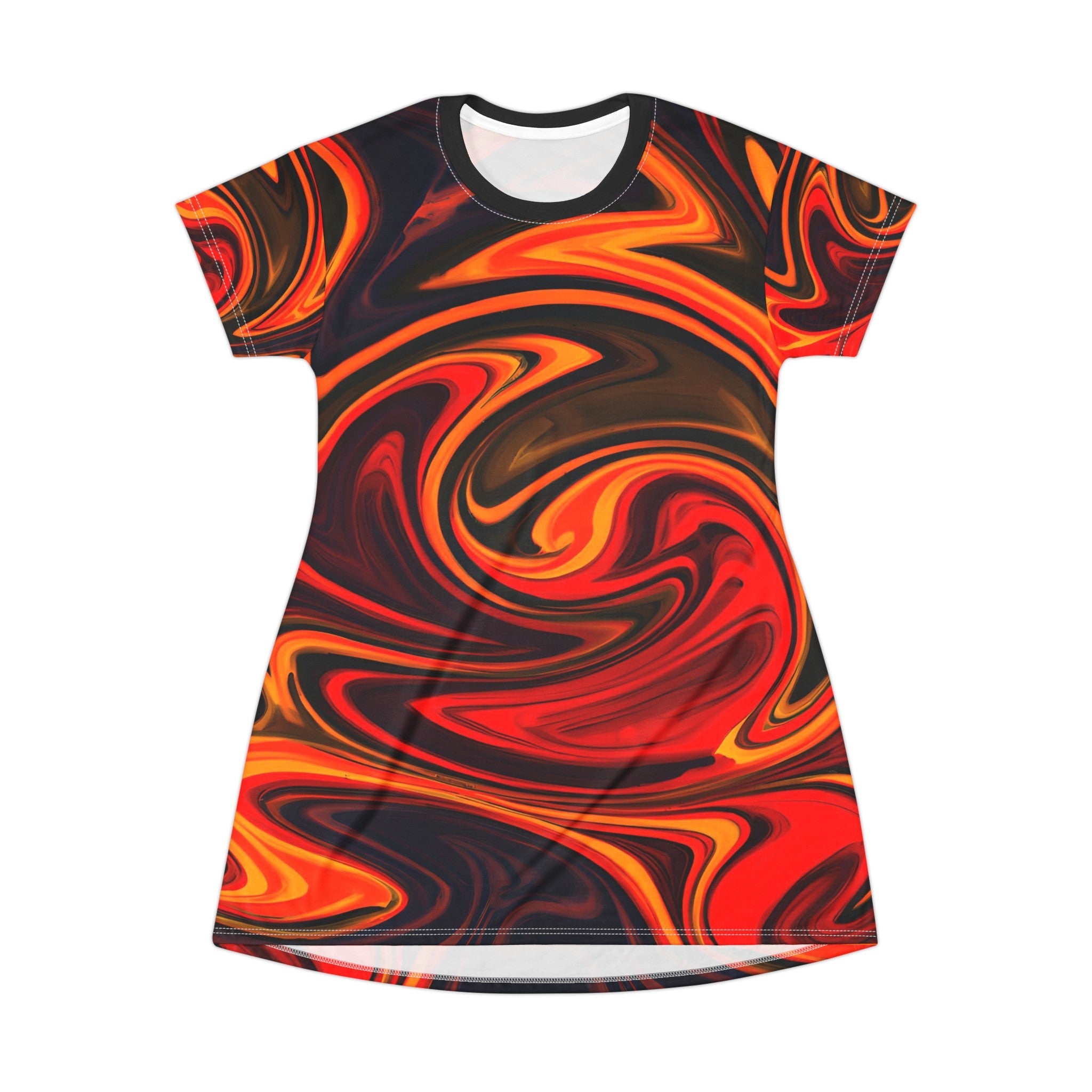 Festival Dresses - Fire Starter T - Shirt Dress - Acid Daddy