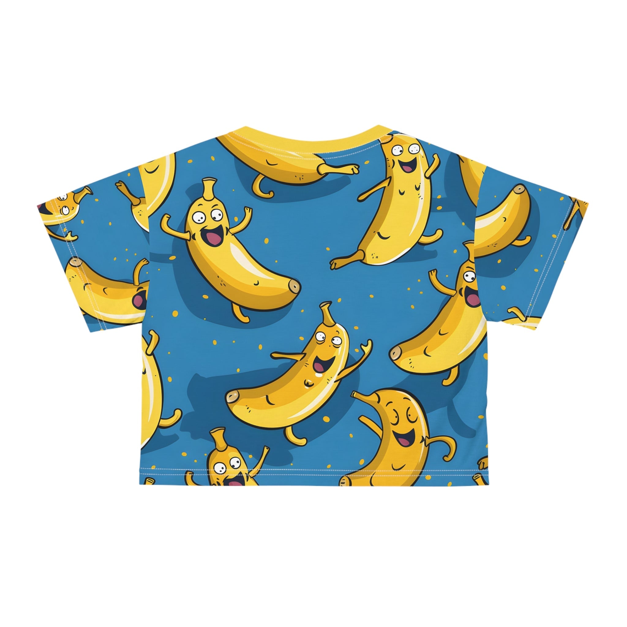 Crop Top Tees - Women's Happy Banana Fun Crop Top Tee - Acid Daddy