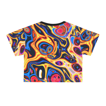 Crop Top Tees - Women's Hypnotic Crop Top Tee - Acid Daddy