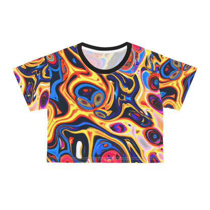 Crop Top Tees - Women's Hypnotic Crop Top Tee - Acid Daddy