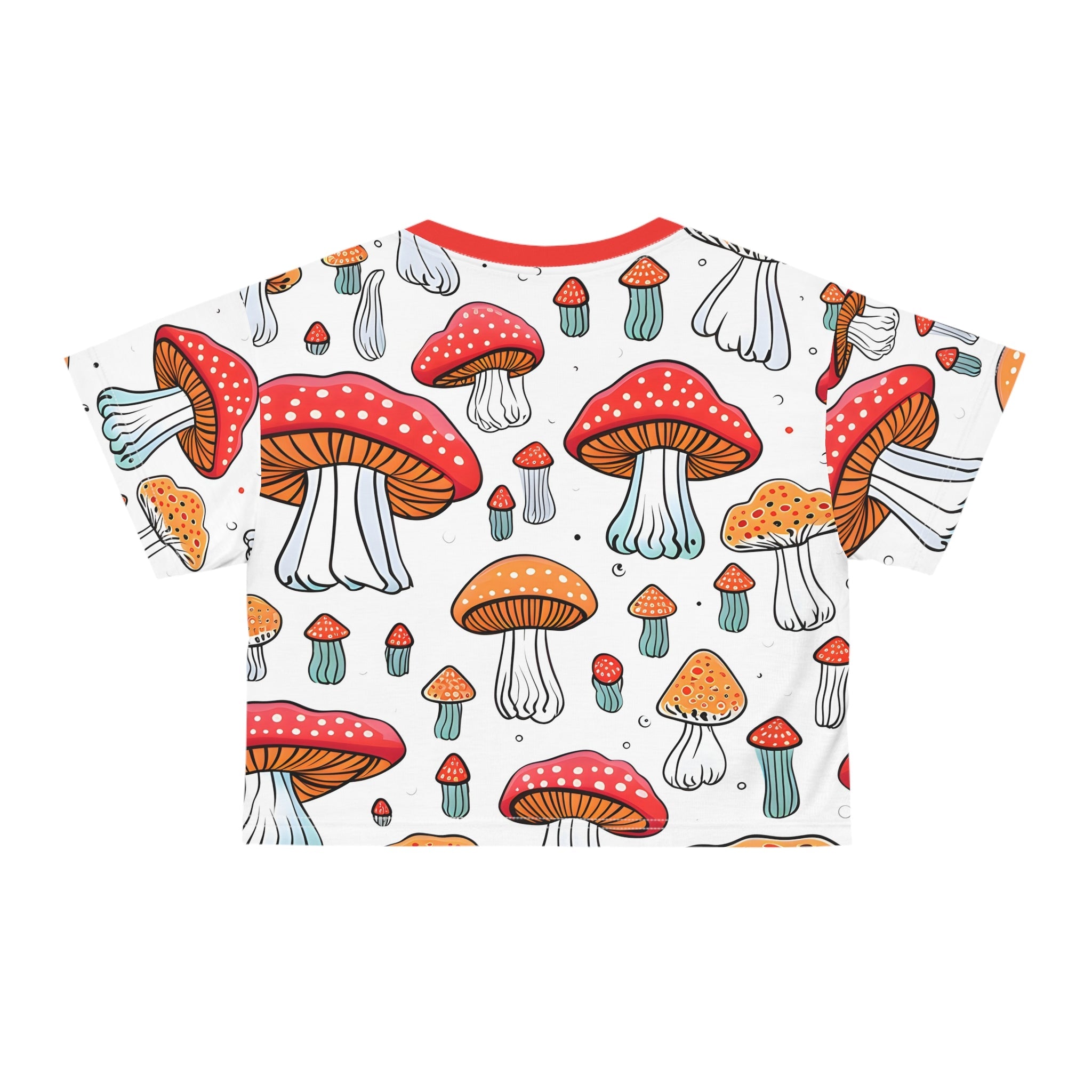 Crop Top Tees - Women's Mushroom Pie Crop Top Tee - Acid Daddy