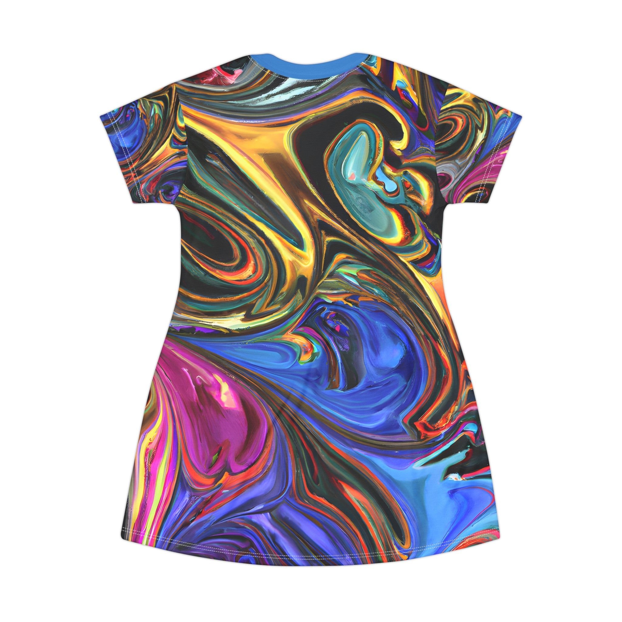 Festival Dresses - Painted Serenity T - Shirt Dress - Acid Daddy