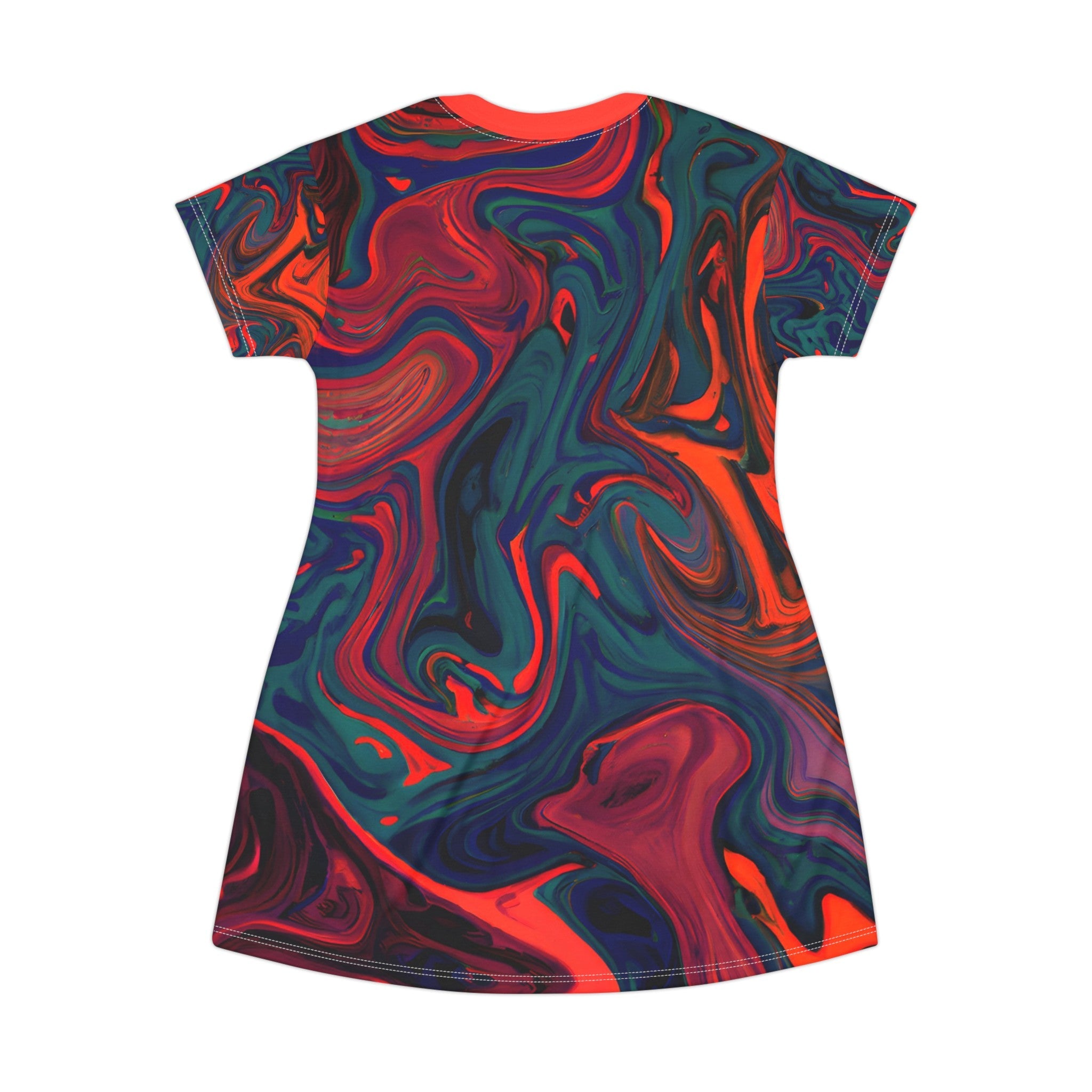 Festival Dresses - Painted Trip T - Shirt Dress - Acid Daddy