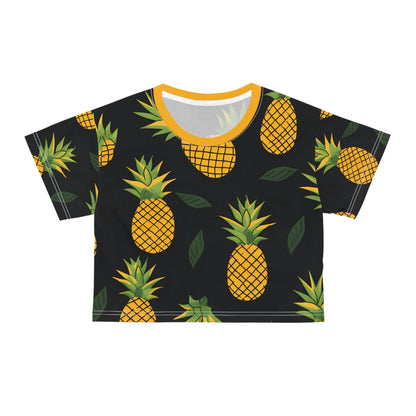 Crop Top Tees - Women's Pineapple Love - In Crop Top Tee - Acid Daddy