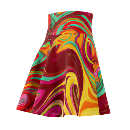 All Over Prints - Women's Tropical Hawaiian Breezy Skater Skirt - Acid Daddy