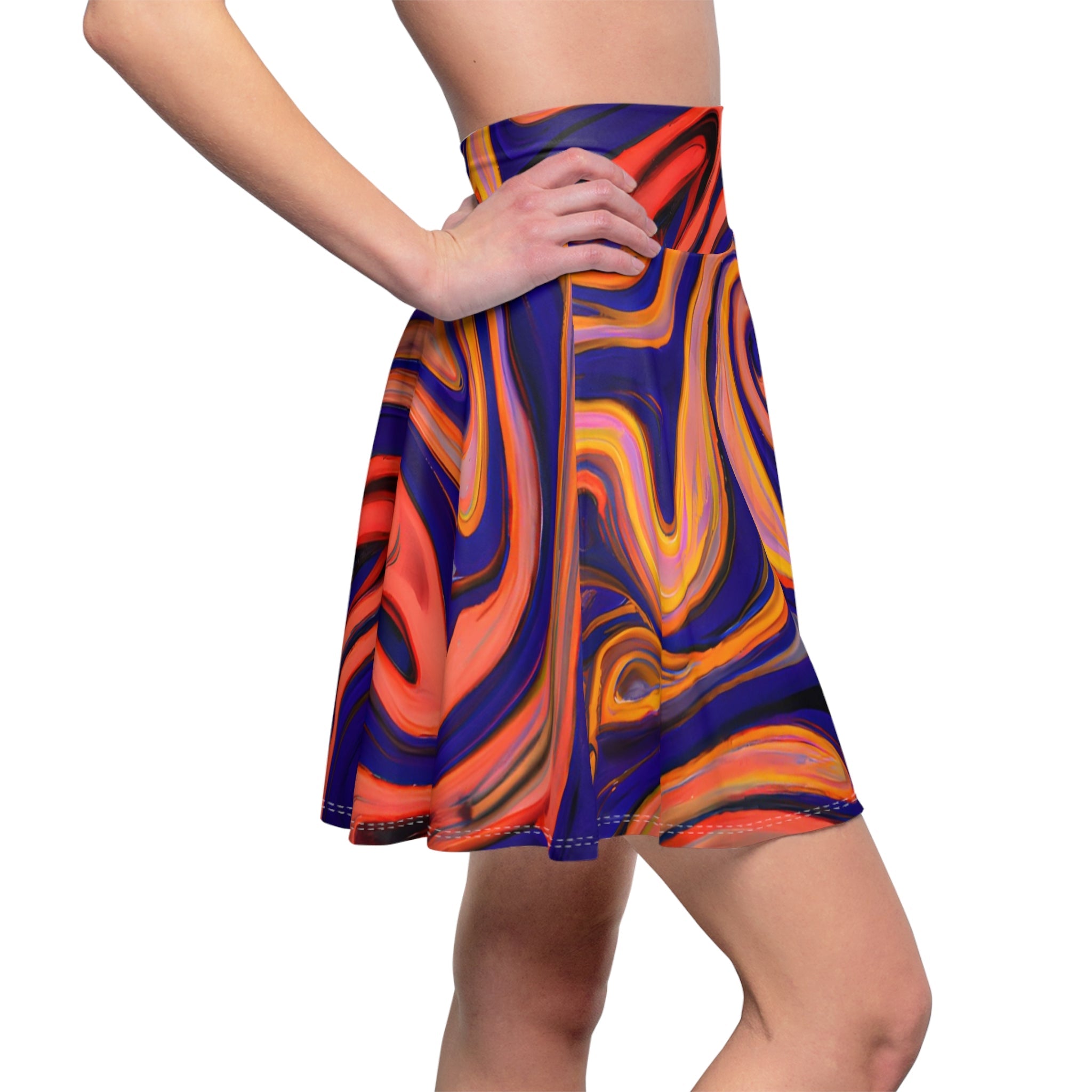 All Over Prints - Women's Zen Radiance Skater Skirt - Acid Daddy