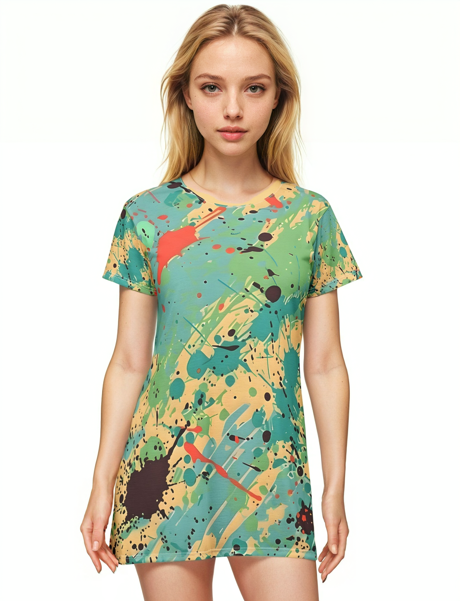 Festival Dresses - Sea Sand Splash T - Shirt Dress - Acid Daddy