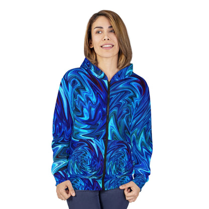 Zippered Hoodies - Vortex Blue Unisex Zippered Hoodie - Acid Daddy