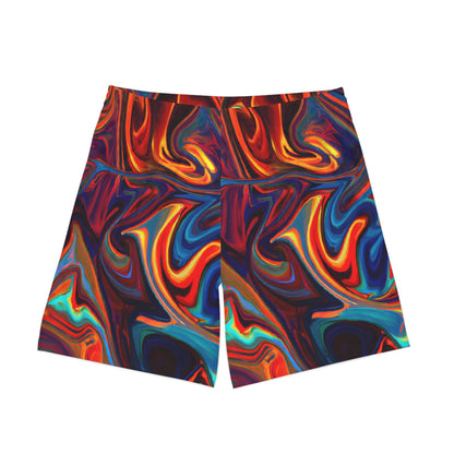 Beach Shorts - Men's Abstract Beach Shorts - Acid Daddy