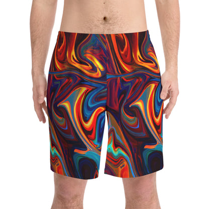 Beach Shorts - Men's Abstract Beach Shorts - Acid Daddy