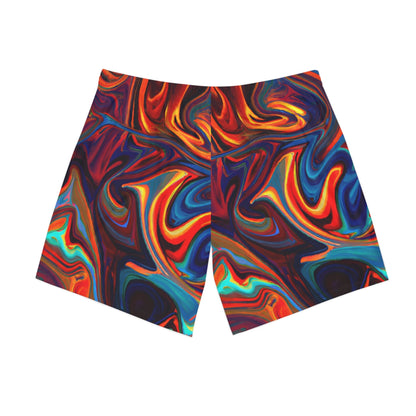 Beach Shorts - Men's Abstract Beach Shorts - Acid Daddy