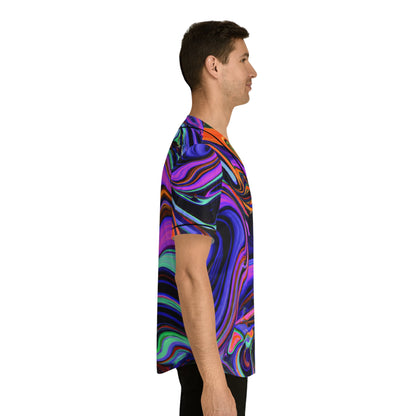 Hawaiian Shirts - Men's Acidic Baseball Jersey - Acid Daddy