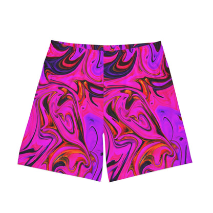 Beach Shorts - Men's Neon Pink Beach Shorts - Acid Daddy