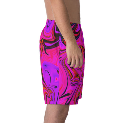 Beach Shorts - Men's Neon Pink Beach Shorts - Acid Daddy