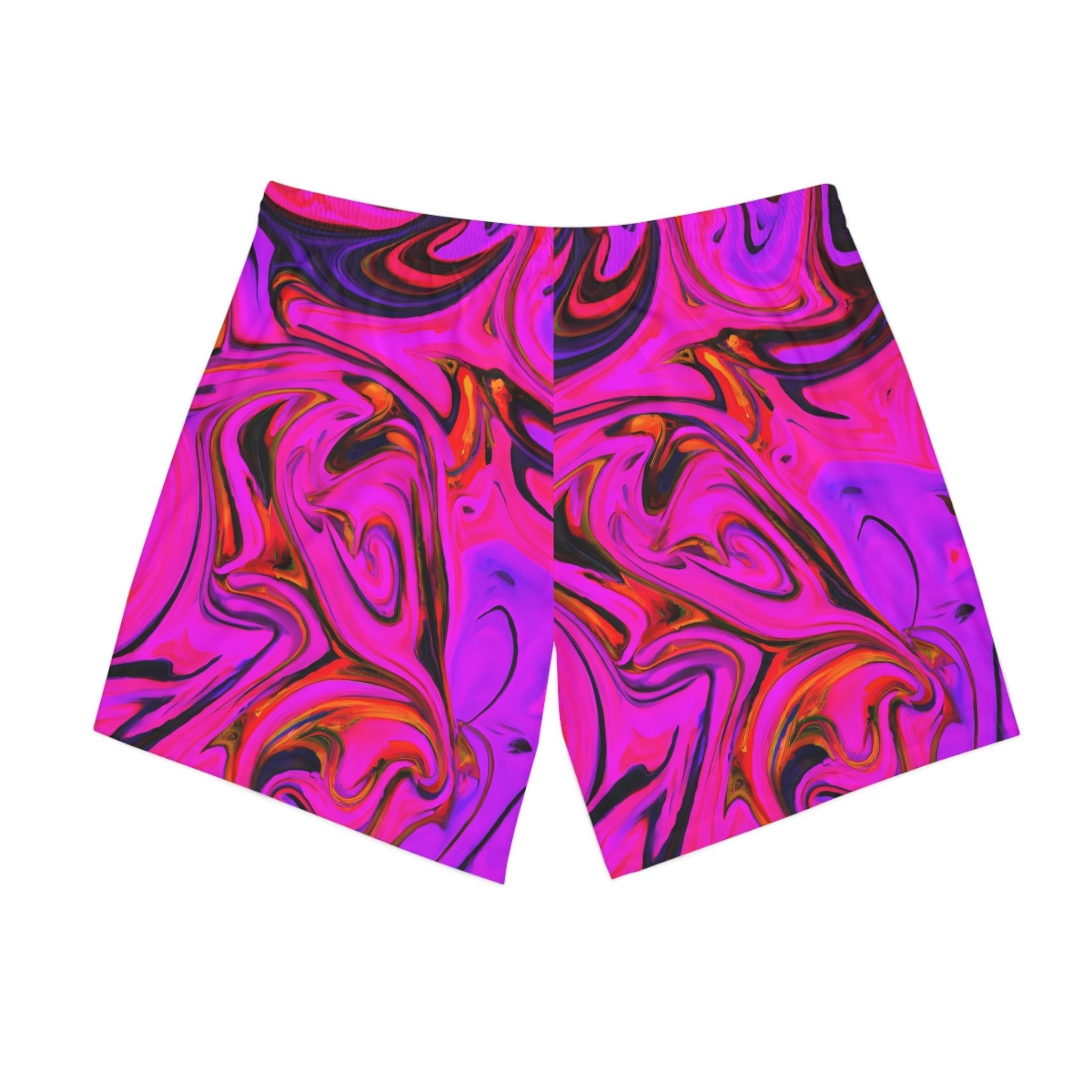 Beach Shorts - Men's Neon Pink Beach Shorts - Acid Daddy