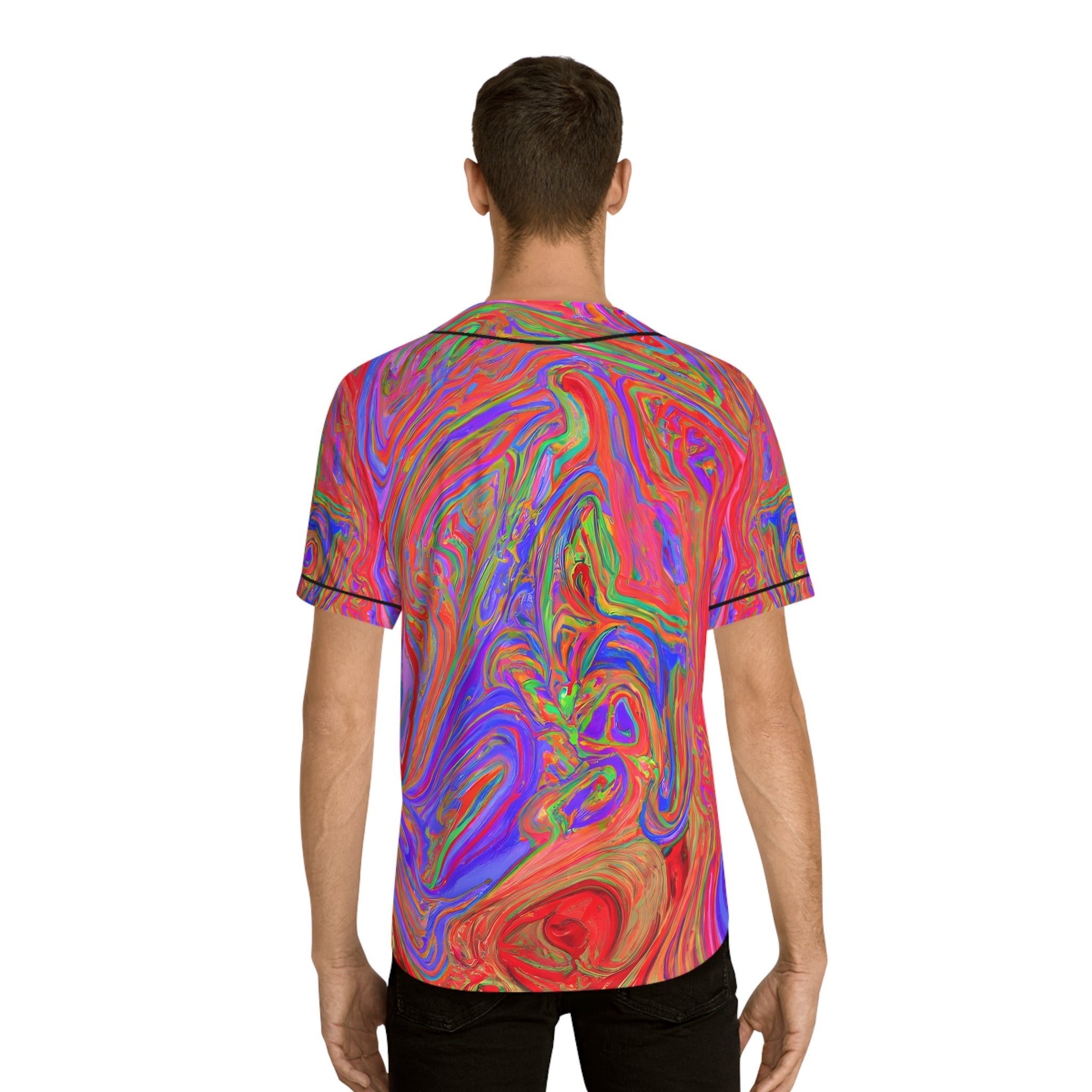 Hawaiian Shirts - Men's Avant - garde Baseball Jersey - Acid Daddy