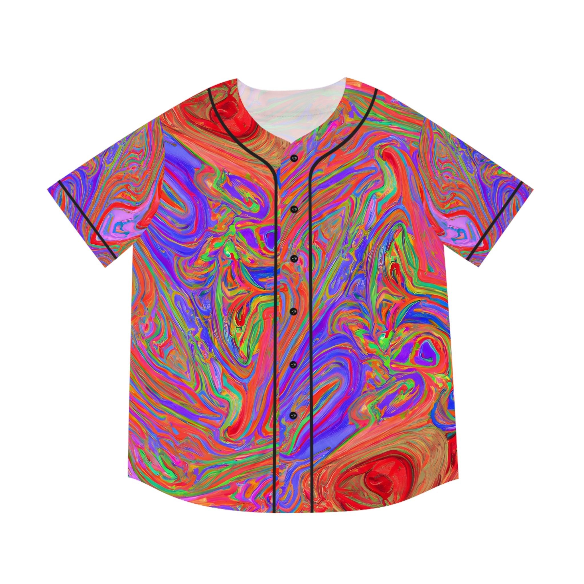 Hawaiian Shirts - Men's Avant - garde Baseball Jersey - Acid Daddy