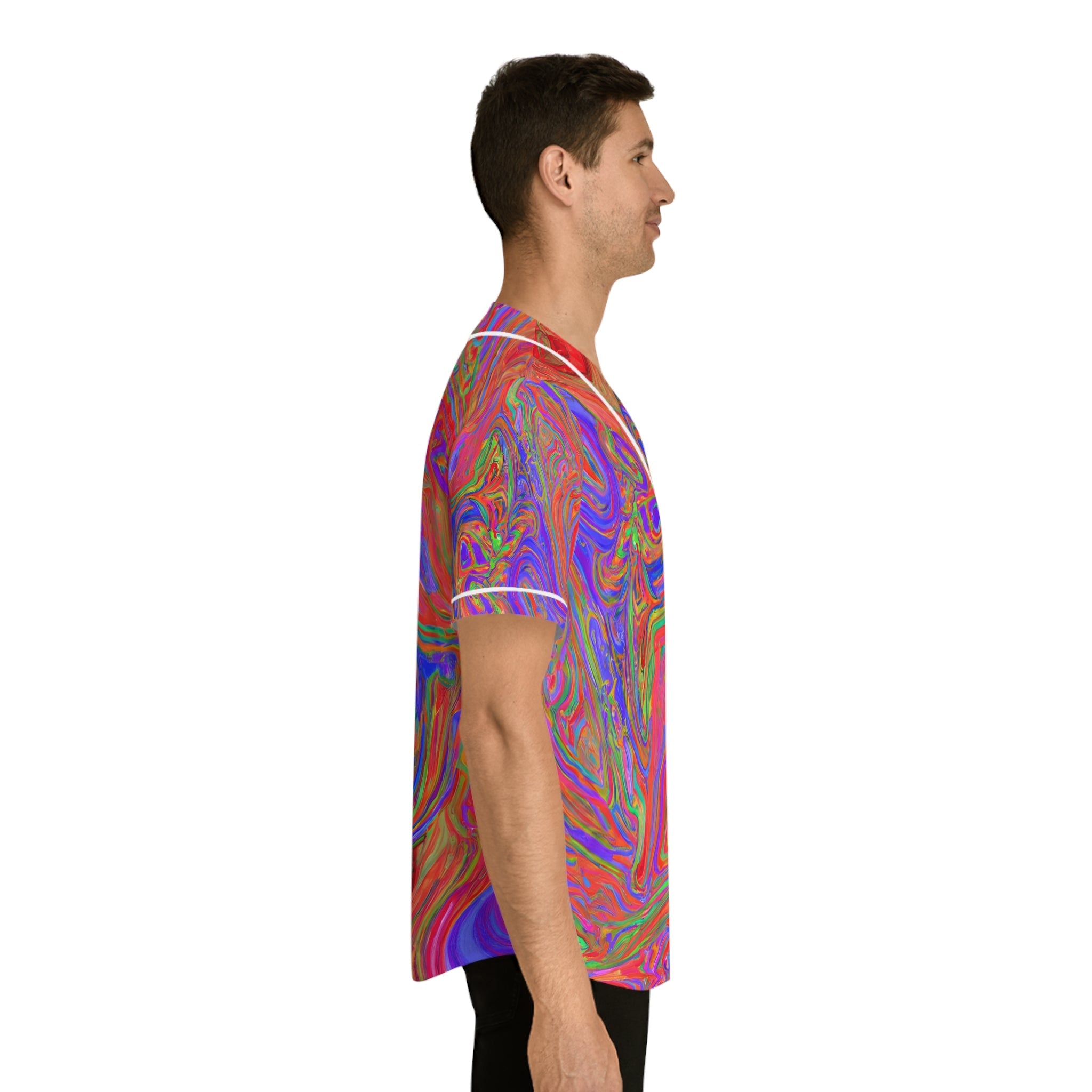 Hawaiian Shirts - Men's Avant - garde Baseball Jersey - Acid Daddy