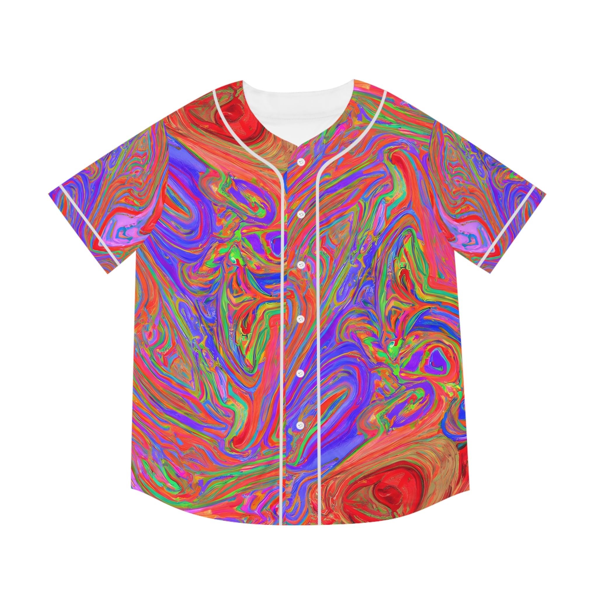 Hawaiian Shirts - Men's Avant - garde Baseball Jersey - Acid Daddy